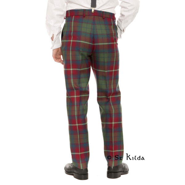 Standard tartan trews, rear view