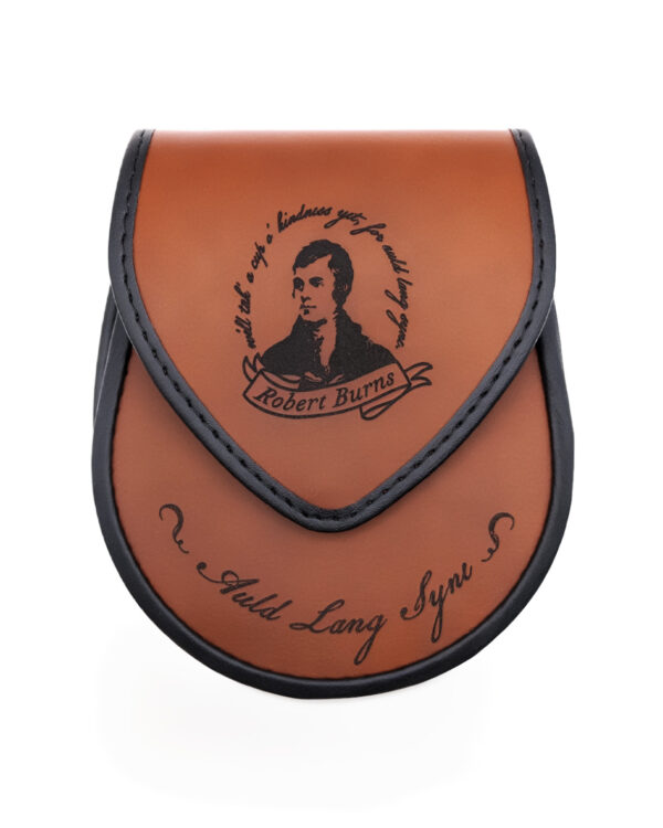 Robert Burns brown day sporran, view 3