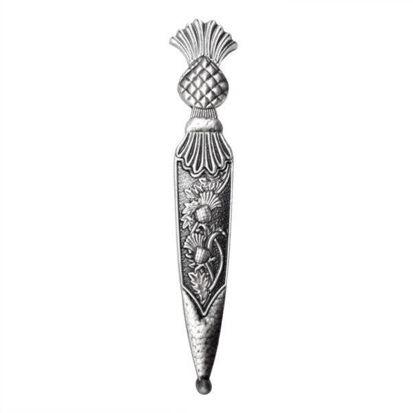 Caledonia thistle kilt pin, square product view