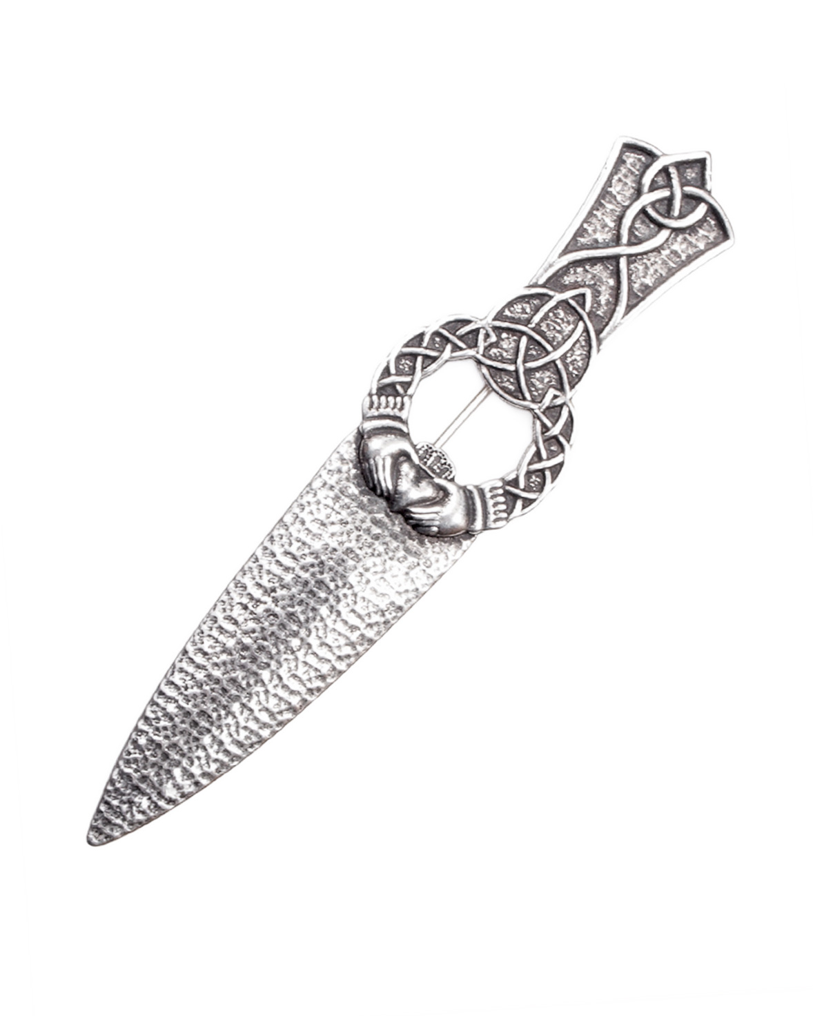 Claddagh Knot kilt pin
