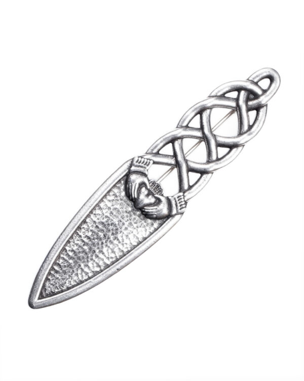 Claddagh Twist kilt pin