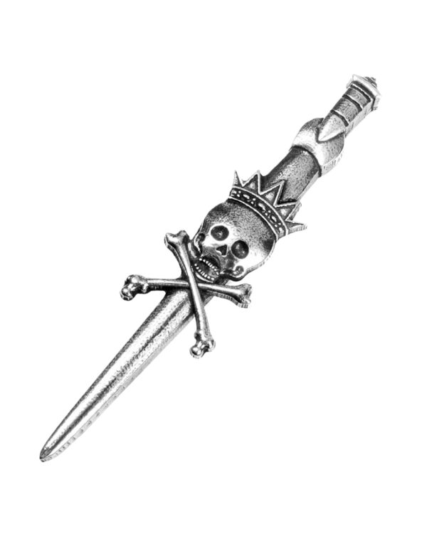 Kirkyard King Death kilt pin, square product view
