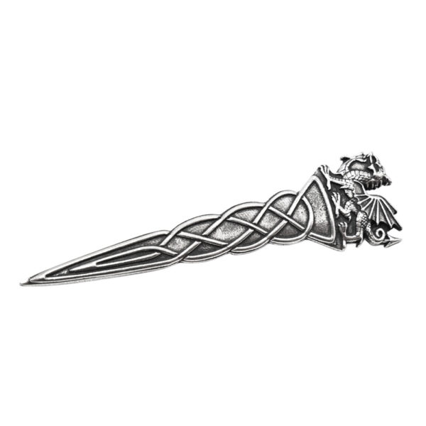 Welsh dragon kilt pin, square product view