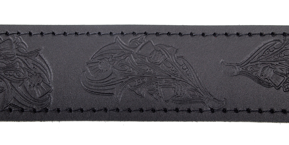 Thistle Embossed Buckle and Strap Kilt Belt