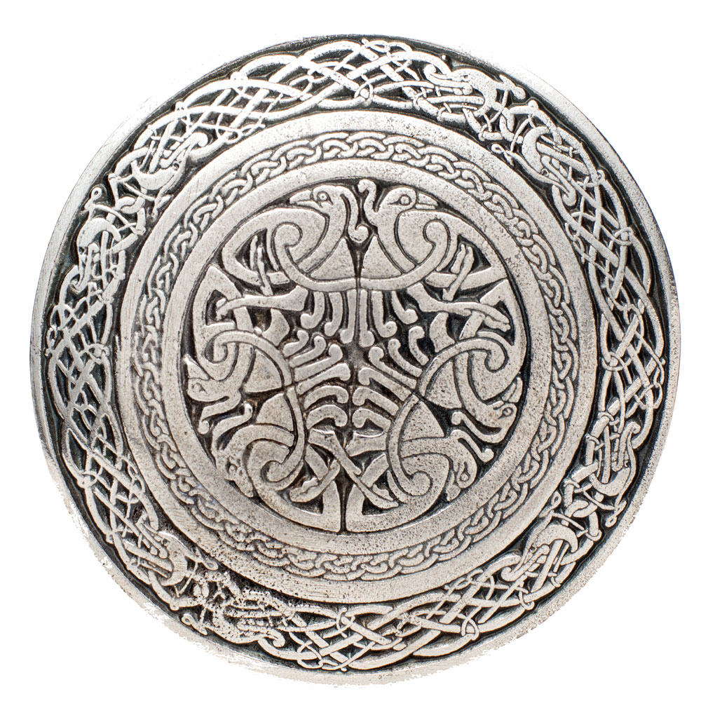 Celtic Bird Circular Belt Buckle