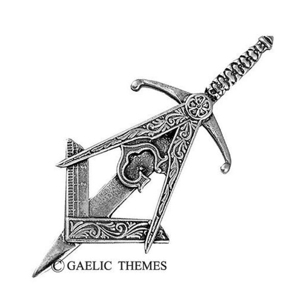 Masonic Crest kilt pin