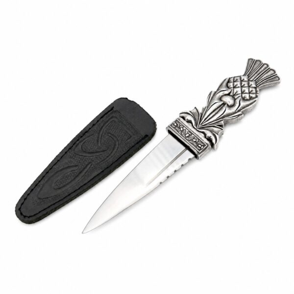 Celtic Deco Thistle Sgian Dubh – Pewter product image