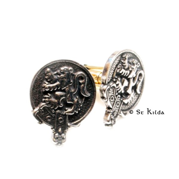 Lion Rampant crest cufflinks