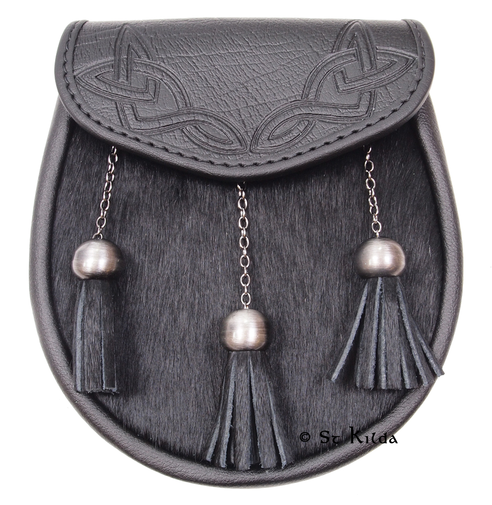 Celtic Knot Embossed Semi-Dress Sporran, example configuration