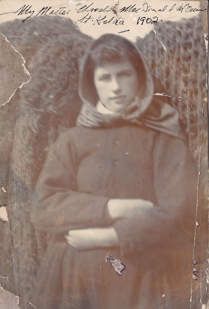 Christina MacDonald MacQueen on St Kilda in 1902