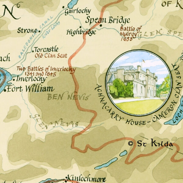Clan Cameron map detail