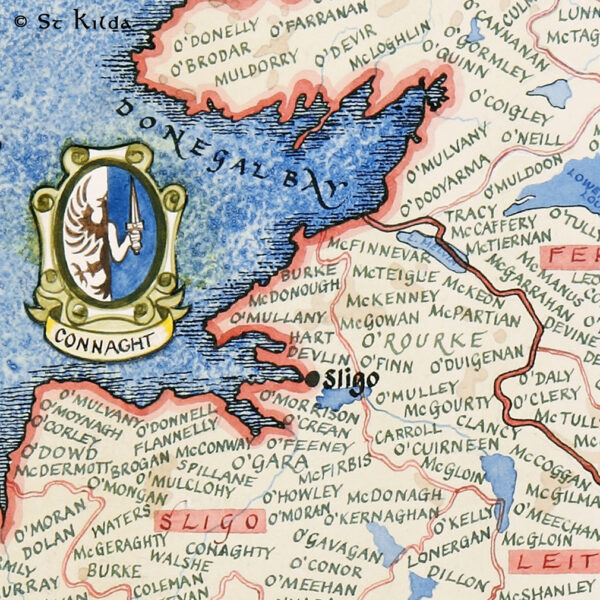 Clan Map of Ireland detail