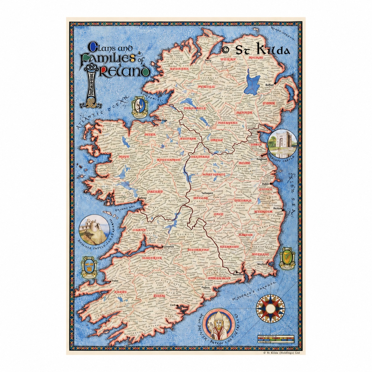 Clan Map of Ireland product image