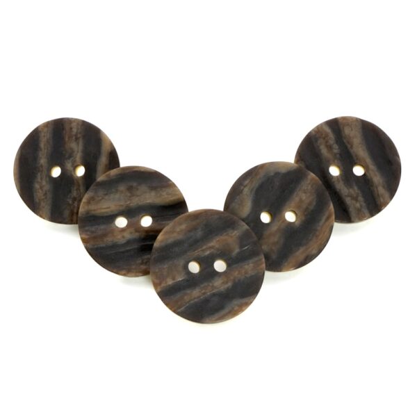 Large brown imitation horn kilt jacket buttons