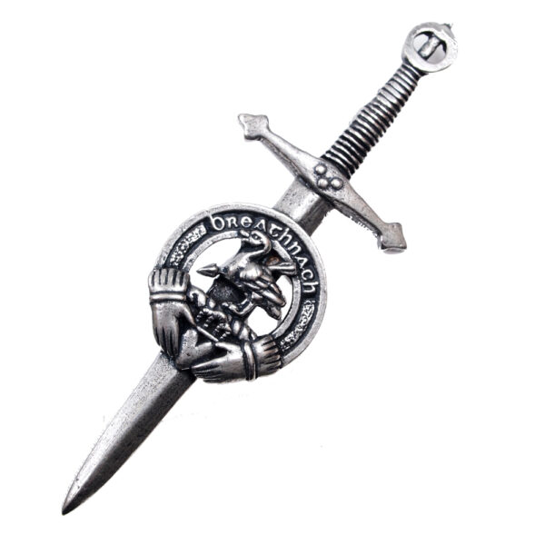 Irish family crest kilt pin, example Walsh crest