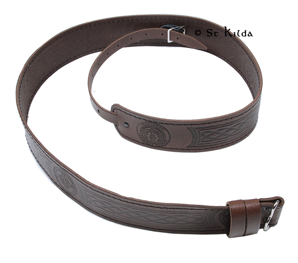 Celtic Embossed Kilt Belt
