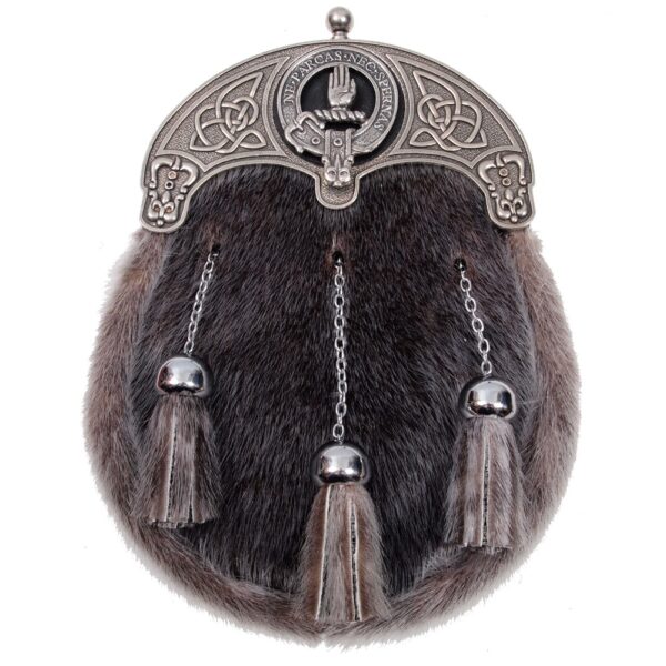 Customisable Scottish clan crest dress sporran, product code L-SGTCLAN1